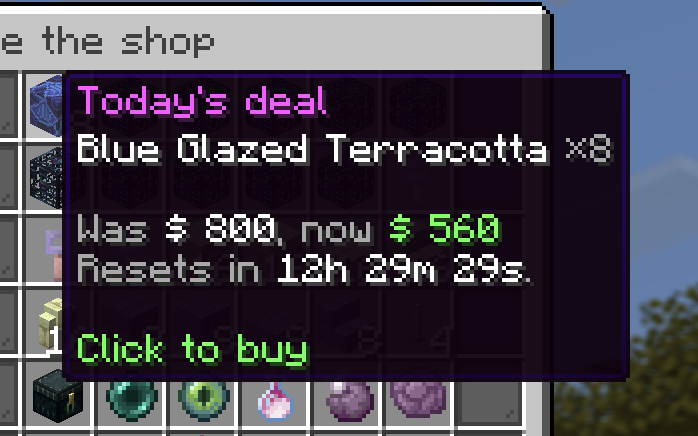 The Deal of the Day shop tile with its discount and countdown